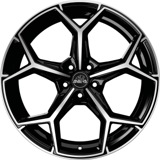 ANTERA A101 hliníkové disky 8,5x20 5x112 ET25 Piano Black Diamond
