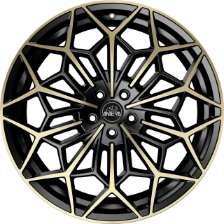 ANTERA A105 hliníkové disky 8,5x20 5x112 ET20 Piano Black Champagne