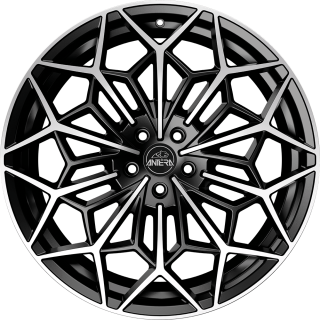 ANTERA A105 hliníkové disky 8,5x20 5x112 ET20 Piano Black Diamond