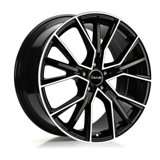 AVUS AF18 hliníkové disky 8x18 5x112 ET28 BLACK POLISHED