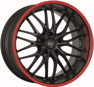 BARRACUDA VOLTEC T6 SUV hliníkové disky 9x20 5x120 ET42 Mattblack Puresports / Color Trim rot
