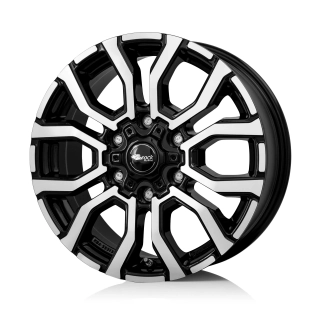 BROCK RC35 hliníkové disky 6,5x17 6x120 ET50 čierny leštený