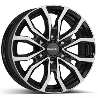 DEZENT KC dark hliníkové disky 6,5x17 6x120 ET50 Leštená čelná plocha / čierne lakovanie