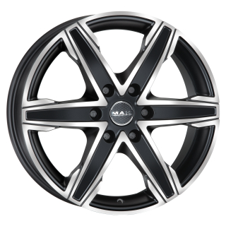 MAK KING6 hliníkové disky 7,5x17 6x114,3 ET45 ICE BLACK
