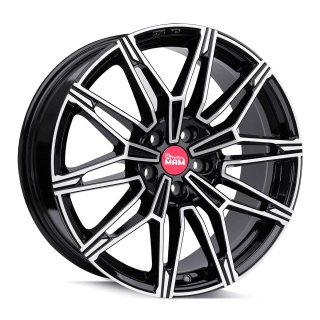 MAM B3N hliníkové disky 8,5x19 5x120 ET35 BLACK FRONT POLISH