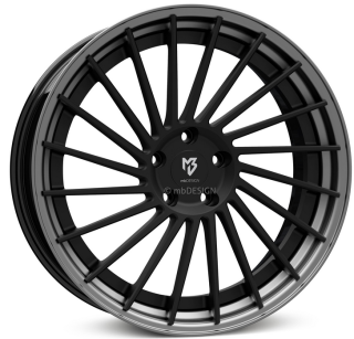 MB DESIGN VR3.2 DC hliníkové disky 10,5x20 5x112 ET33 Schwarz stumpfmatt Mattgrau