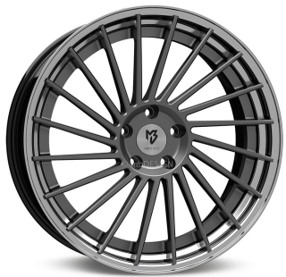 MB DESIGN VR3.2 DC hliníkové disky 10,5x20 5x112 ET33 Mattgrau Glanzschwarz poliert