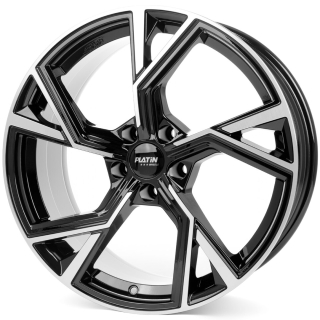 PLATIN P100 hliníkové disky 8,5x19 5x112 ET30 BLACK POLISHED