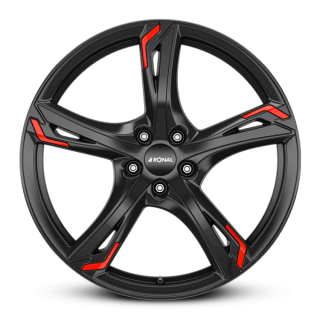 RONAL R62 Red hliníkové disky 8,5x20 5x112 ET40 JETBLACK