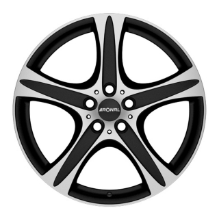 RONAL R55 SUV hliníkové disky 8,5x18 5x130 ET55 MATTSCHWARZ-FRONTKOPIERT