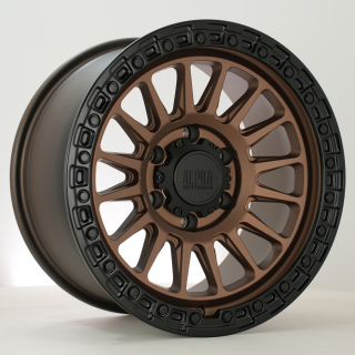 ALPHA OFFROAD Combat hliníkové disky 9x17 6x139,7 ET15 MbronzeBlklip