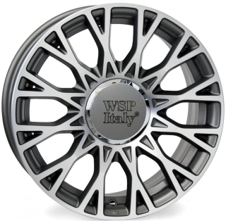 WSP W162 GRACE FIAT hliníkové disky 6x15 4x98 ET35 ANTHRACITE POLISHED