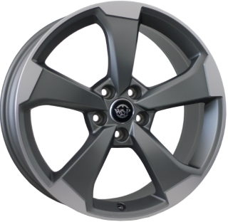 WSP W572 LIPARI AUDI hliníkové disky 8x19 5x112 ET49 MATT GM POLISHED