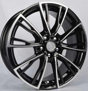 WSP WD006 LUGANO VOLVO hliníkové disky 8,5x21 5x108 ET44,5 GLOSSY BLACK POLISHED