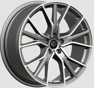 WSP WD004 ZURICH AUDI hliníkové disky 7,5x18 5x100 ET37,5 MATT GM POLISHED